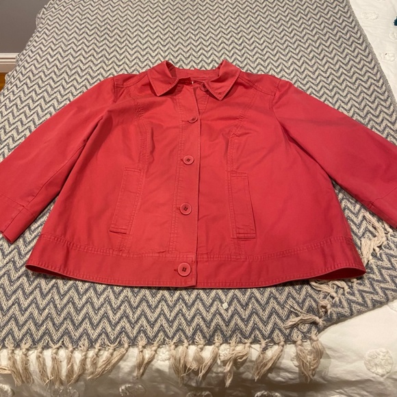 Charter Club 2X Pink Coral Button-Up Jacket – Excellent Condition - Picture 5 of 9